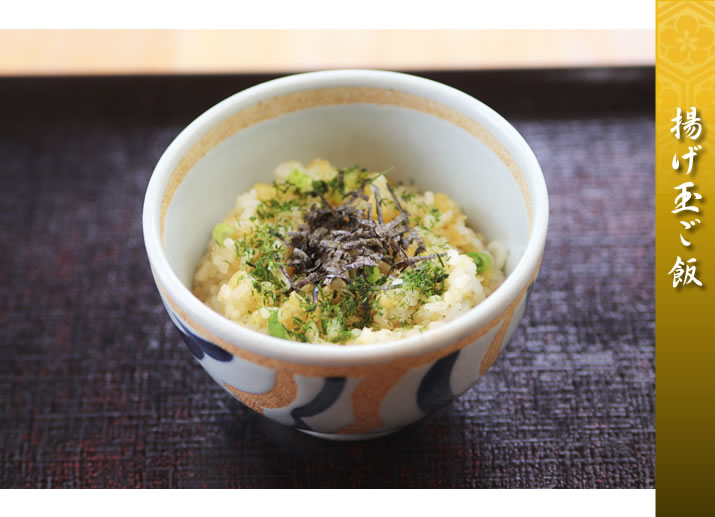 かき揚げのミニ天丼 / まいたけのミニ天丼